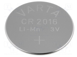 Battery: lithium; 3V; CR2016,coin; Ø20x1.6mm; 90mAh