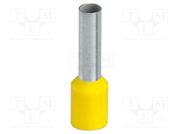 Tip: bootlace ferrule; insulated; copper; 6mm2; 12mm; tinned