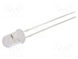 LED; 5mm; red; 5800÷6500mcd; 30°; 3÷5V; 20mA; Variant: blinking; 1Hz