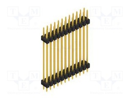 Connector: pin strips; pin header; male; PIN: 24; 2.54mm; THT; 2x12