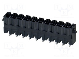 PCB headers, nominal cross section: 2.5 mm?, color: black, n