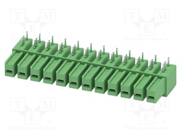 PCB headers, nominal cross section: 6 mm?, color: green, nom