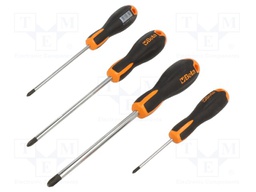 Kit: screwdrivers; Pcs: 4; Phillips; Size: PH0,PH1,PH2,PH3