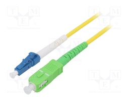 Fiber patch cord; OS2; LC/UPC,SC/APC; 1m; Optical fiber: 9/125um