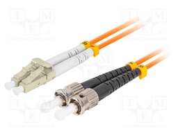 Fiber patch cord; OM2; LC/UPC,ST/UPC; 5m; Optical fiber: 50/125um