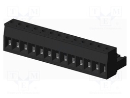 Connector: pluggable terminal block; plug; female; straight; 300V