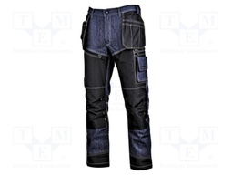 Dungarees; Size: XXL; navy blue; strengthened construction