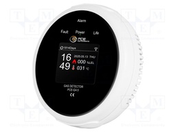 Meter: gas detector; Features: acoustic and optical alarm; IP20