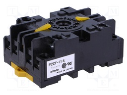 Relays accessories: socket; PIN: 11; Mounting: DIN; 6A; 250VAC