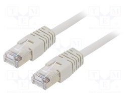 Patch cord; F/UTP; 5e; stranded; CCA; PVC; grey; Len: 15m; 26AWG