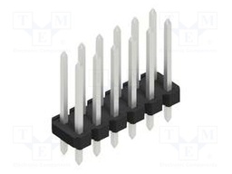 Connector: pin strips; pin header; male; PIN: 12; 2.54mm; THT; 2x6