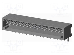 Connector: pluggable terminal block; socket; male; on PCBs