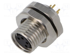 Connector: M8; socket; female; PIN: 4; 48V; Locking: internal thread