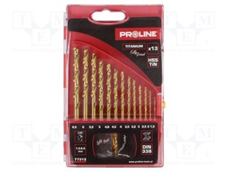 Drill set; for metal; metal,steel; 13pcs.