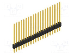 Connector: pin strips; pin header; male; PIN: 20; 1.27mm; THT; 1x20