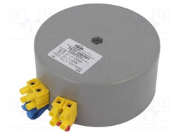 Transformer: toroidal; 200VA; 230VAC; 12V; 16.67A; 2.7kg; Ø: 113.5mm