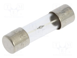 Fuse: fuse; time-lag; 5A; 250VAC; cylindrical,glass; 5x20mm; brass