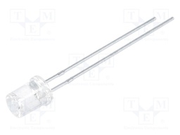 LED; 5mm; green; 13÷30mcd; 120°; Front: recessed