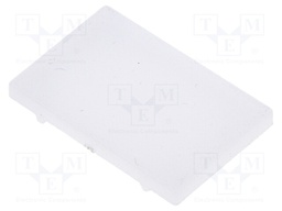 Cap for LED profiles; milky; PMMA; Application: TOP-C1070038