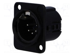 Socket; XLR; male; PIN: 5; straight; soldering; silver plated; 50V