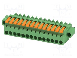 PCB connector, nominal cross section: 1.5 mm2, color: green,