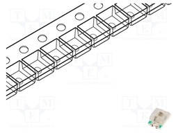 LED; bluish green; blinking; 100mcd,400mcd; 120°; 3÷5/3÷5V; 20mA