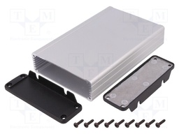 Enclosure: shielding; X: 104mm; Y: 160mm; Z: 32mm; aluminium; natural