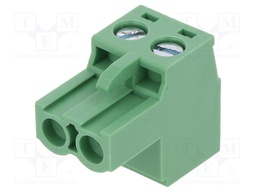 Pluggable terminal block; 5.08mm; ways: 2; straight; plug; female