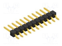Connector: pin strips; pin header; male; PIN: 11; 2.54mm; SMT; 1x11