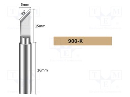Tip; knife; 5mm; for soldering station; BK969