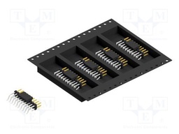 Connector: pin strips; pin header; male; PIN: 20; 2mm; SMT; 2x10