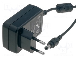 Power supply: switched-mode; 5VDC; 2A; Out: 5,5/2,1; 10W; Plug: EU