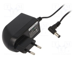 Power supply: switched-mode; volatage source; 12VDC; 2A; 24W