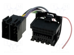 Connector; radio,ISO; Opel; PIN: 44