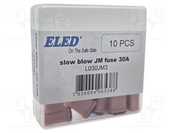 Fuse: fuse; 30A; 32VDC; automotive; 10.7mm; 10.7x7.7x15mm