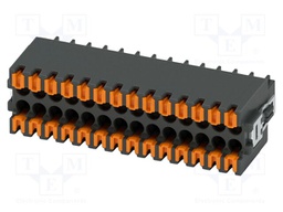 PCB connector, nominal cross section: 0.5 mm?, color: black,