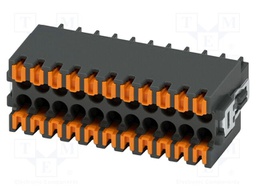 PCB connector, nominal cross section: 0.5 mm?, color: black,