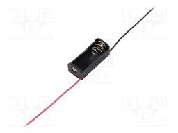 Holder; Leads: cables; Size: N,R1; Batt.no: 1; Colour: black; 150mm