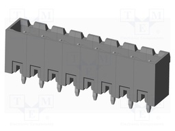 Connector: pluggable terminal block; socket; male; on PCBs
