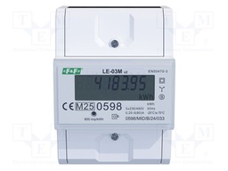 Electric energy meter; digital,mounting; for DIN rail mounting