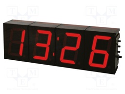 Digital clock; 12VAC; red