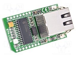 Click board; Ethernet controller; SPI; ENC28J60; 3.3VDC