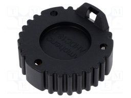 Socket cover; AHD; PIN: 9; black