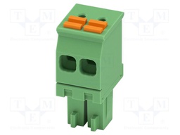 PCB connector, nominal cross section: 1.5 mm2, color: green,
