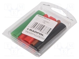 Set of heat shrink sleeves; 2: 1; 70mm; polyolefine; Pcs: 16