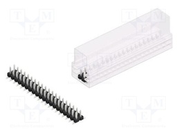 Connector: pin strips; pin header; male; PIN: 40; 2.54mm; SMT; 2x20