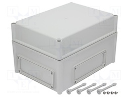 Enclosure: wall mounting; X: 280mm; Y: 380mm; Z: 230mm; EK; grey; IK08