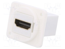 Coupler; HDMI socket,both sides; Case: XLR standard; 19x24mm