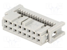 Plug; IDC; female; PIN: 16; IDC; for ribbon cable; 1.27mm; 4.25A