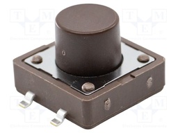Microswitch TACT; SPST-NO; Pos: 2; 0.05A/12VDC; SMT; 1.57N; 8.5mm